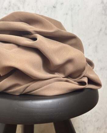 Tissu Lyocell Uni Brun Sara Tissus Au Mètre Nuances Fabrics 1