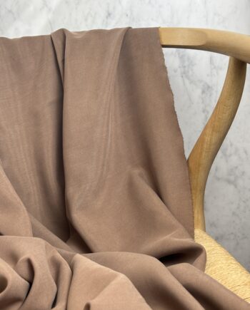Tissu Lyocell Uni Brun Sara Tissus Au Mètre Nuances Fabrics 2