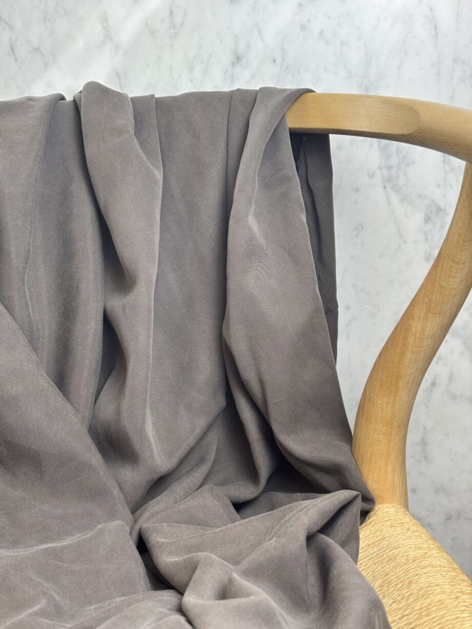 Tissu Lyocell Uni Gris Sara Tissus Au Mètre Nuances Fabrics 2
