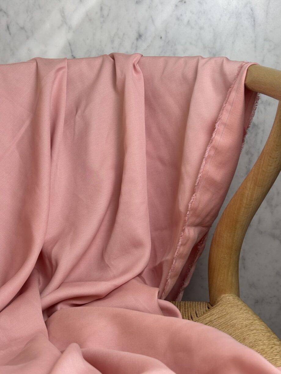 Tissu Lyocell Uni Rose Sara Tissus Au Mètre Nuances Fabrics 2