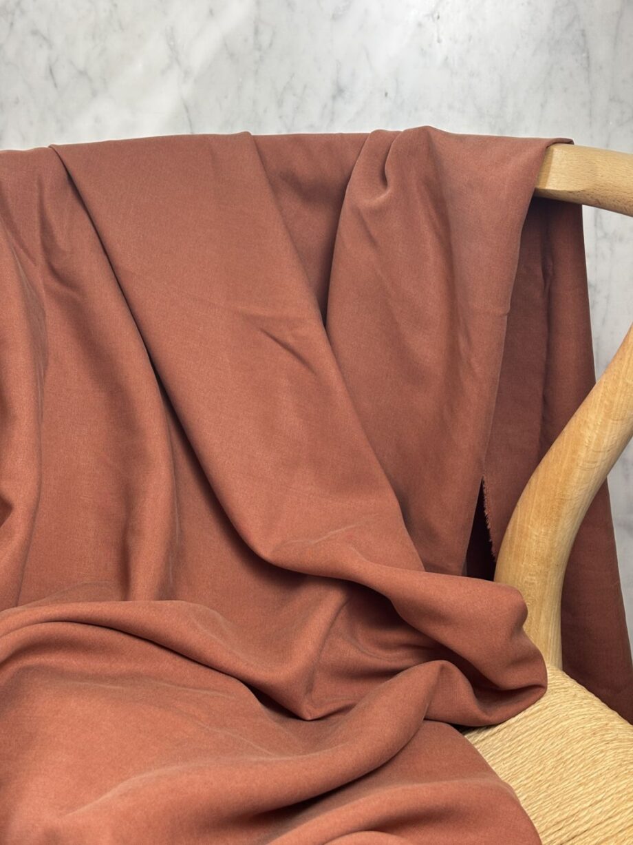 Tissu Lyocell Uni Tomette Sara Tissus Au Mètre Nuances Fabrics 2