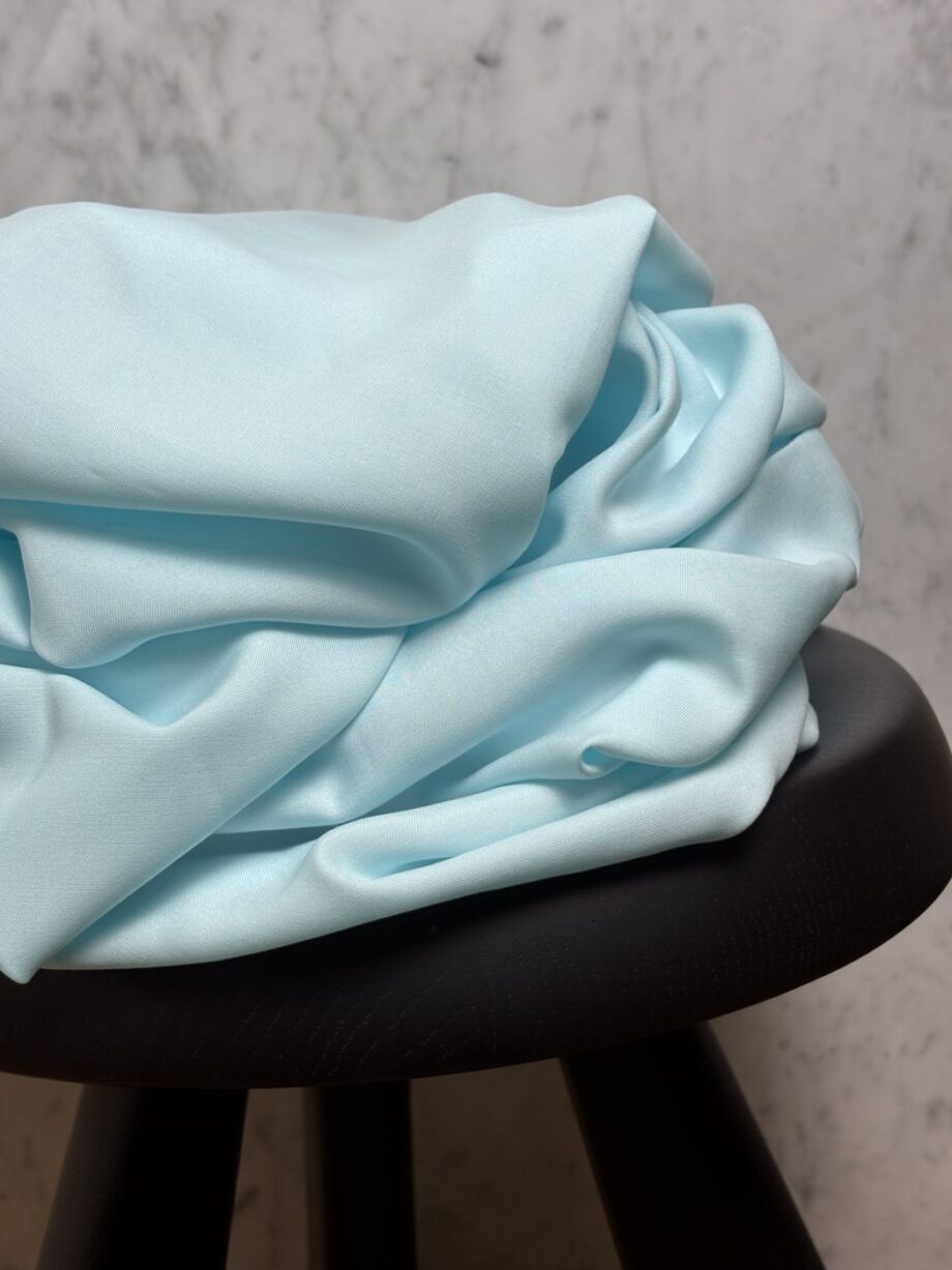 Tissu Lyocell Uni Vert Lagon Sara Tissus Au Mètre Nuances Fabrics 1