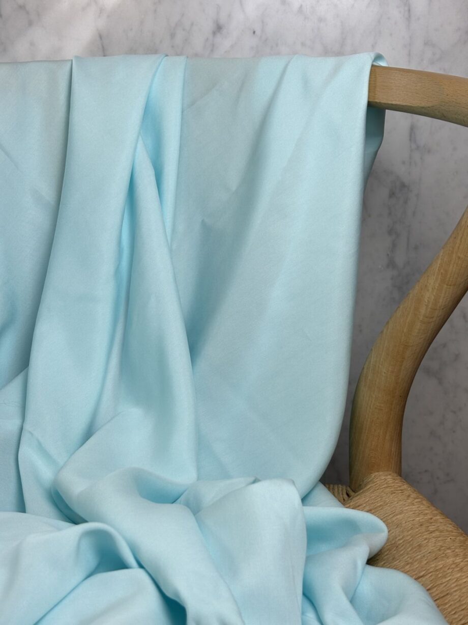 Tissu Lyocell Uni Vert Lagon Sara Tissus Au Mètre Nuances Fabrics 2