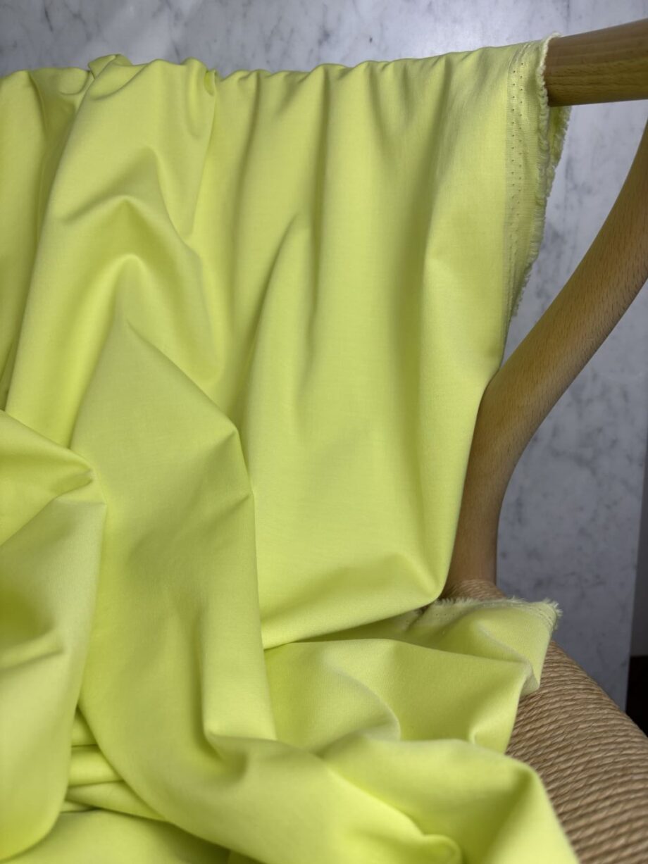 Tissu Silva Coton Viscose Spandex Vert Anis Tissus Au Mètre Nuances Fabrics 3