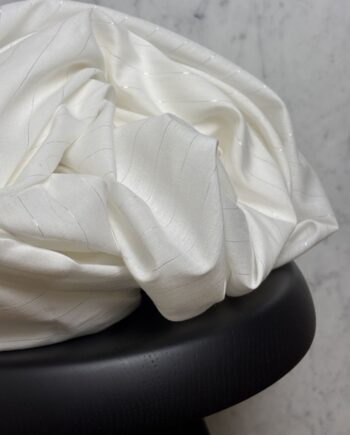 Box Capri Coupon 3 Mètres Voile De Coton Lurex Écru Tissus Au Mètres Nuances Fabrics 1