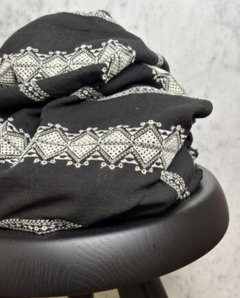 Tissu Broderie Anglaise Coton Chambray Noir Tissus Au Mètre Nuances Fabrics 1