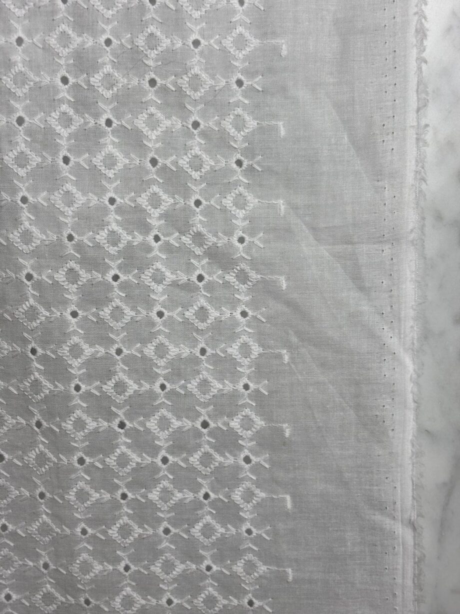 Tissu Broderie Anglaise White Soho Tissus Au Mètre Nuances Fabrics 3
