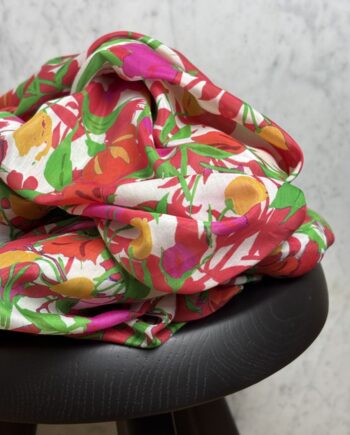 Tissu Coton Soie Imprimé Virginia Tissus Au Mètre Nuances Fabrics 1