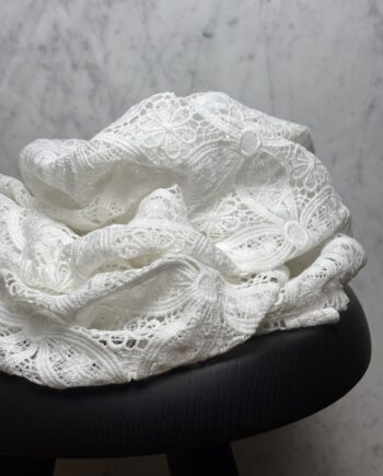 Tissu Dentelle Guipure Festonnée Écru Linda Tissus Au Mètre Nuances Fabrics 1