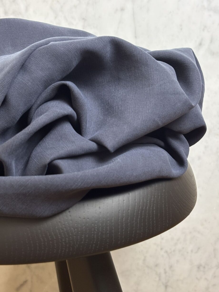 Tissu Felix Lyocell Lin Coton Navy Tissus Au Mètres Nuances Fabrics 1
