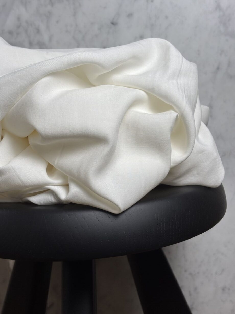 Tissu Lily Lyocell Lin Uni Blanc Tissus Au Mètre Nuances Fabrics 1