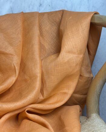 Tissu Linena Lin Uni Abricot Tissus Au Mètre Nuances Fabrics 3