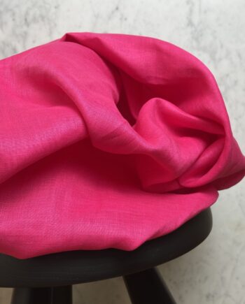 Tissu Linena Lin Uni Fuchsia Tissus Au Mètre Nuances Fabrics 1