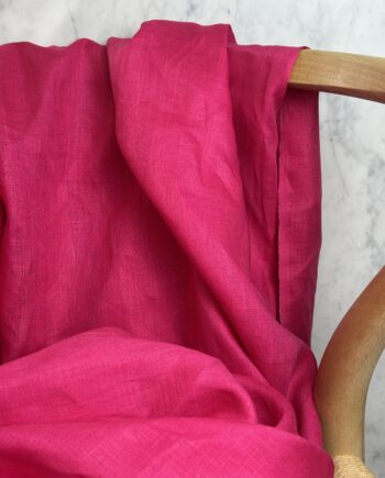 Tissu Linena Lin Uni Fuchsia Tissus Au Mètre Nuances Fabrics 3