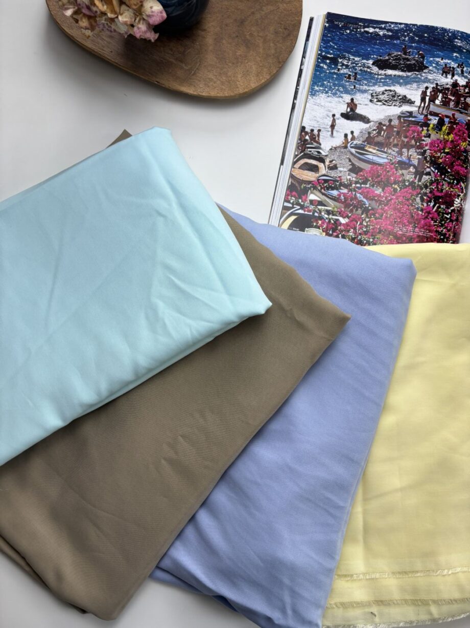 Tissu Lyocell Uni Sara Tissus Au Mètres Nuances Fabrics 1