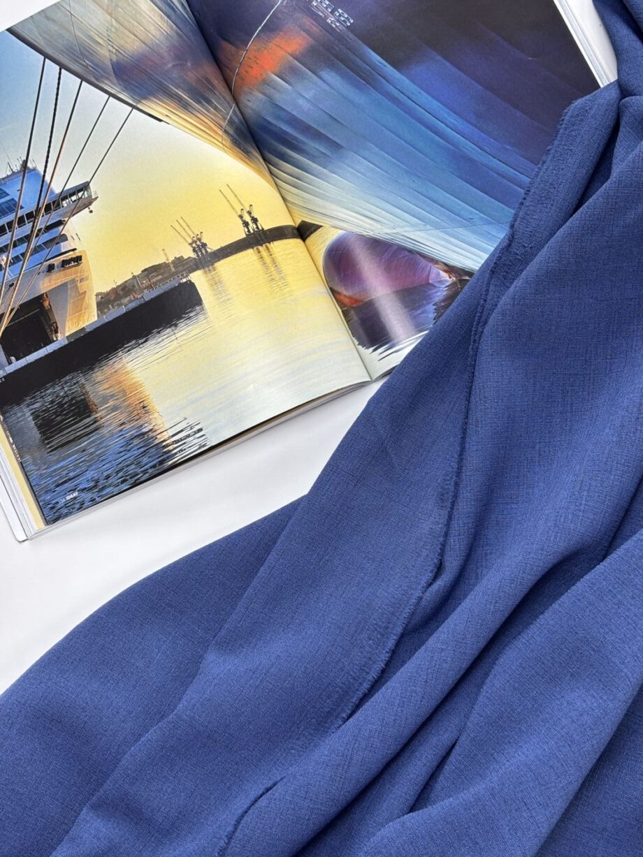 Tissu Marina Polyester Et Spandex Uni Bleu Océan Tissus Au Mètre Nuances Fabrics 4