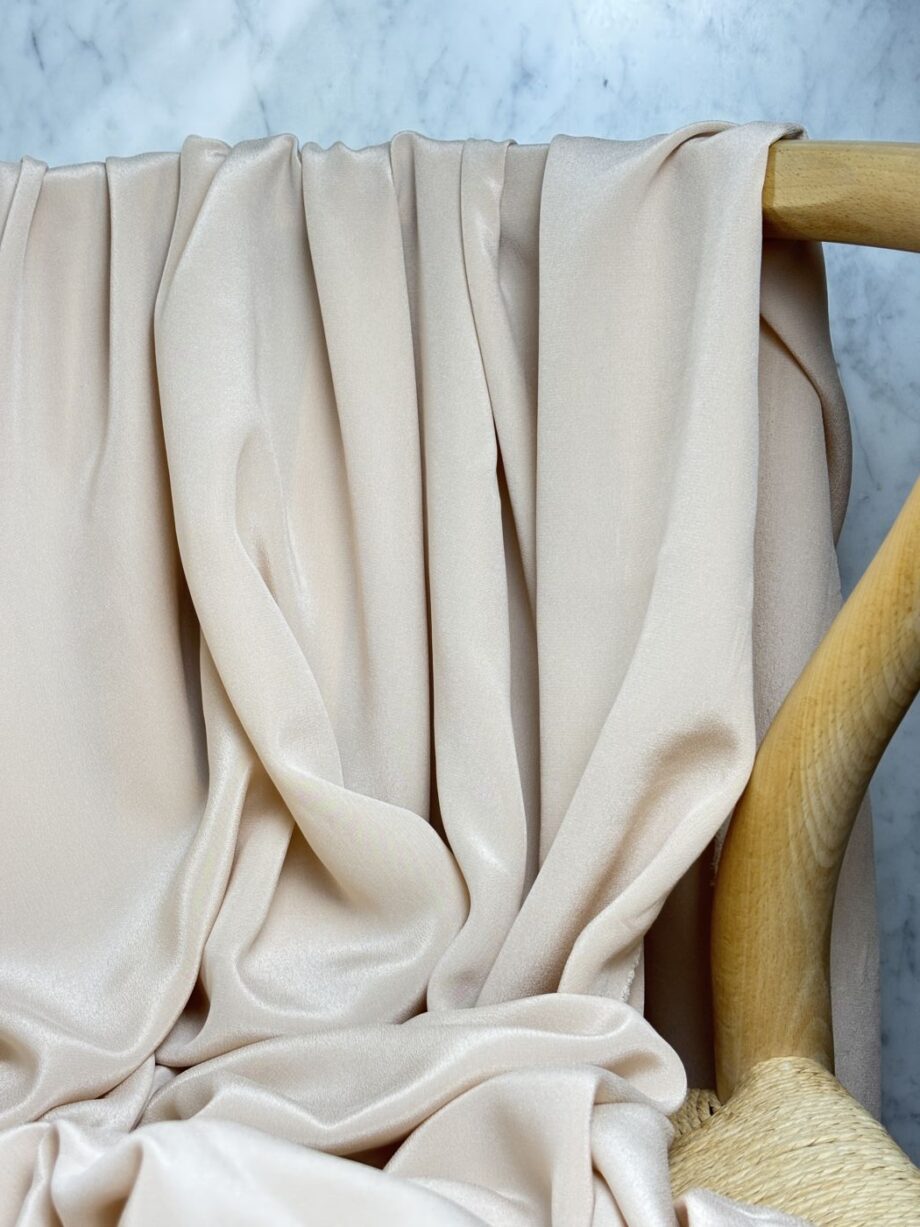 Tissu Soie Lavée Tara Beige Rosé Tissus Au Mètre Nuances Fabrics 2