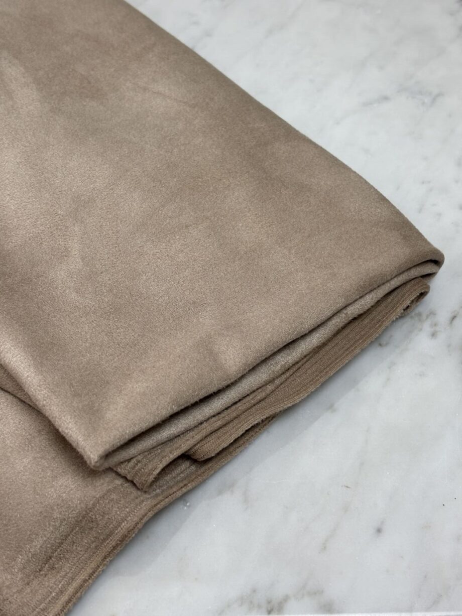 Tissu Suédine Taupe Pacome Tissus Au Mètre Nuances Fabrics 4