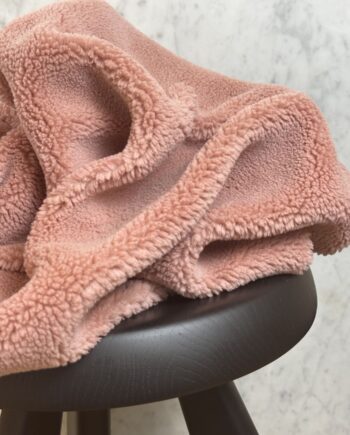 Tissu Tabara Sherpa Effet Mouton Old Pink Tissus Au Mètres Nuances Fabrics 1