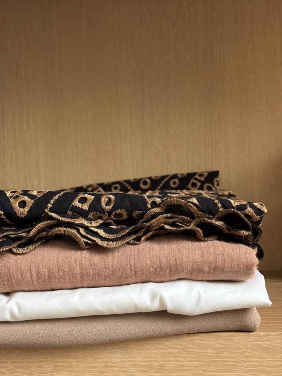 Tissu Tosca Broderie Anglaise Bords Festonnés Tissus Au Mètre Nuances Fabrics 8