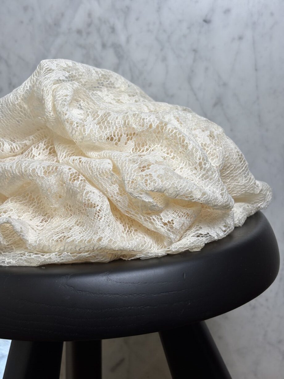 Tissu Tulle Sable Rebrodé Celia Tissus Au Mètres Nuances Fabrics 1