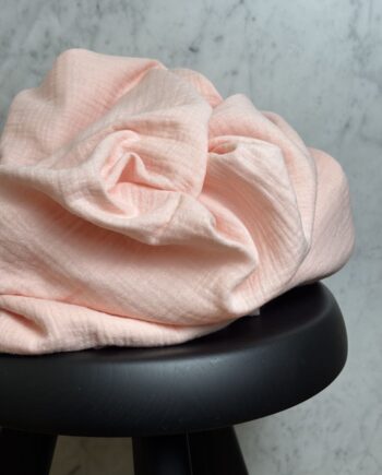 Box Gallia Coupon 3 Mètres Double Gaze De Coton Rose Pale Tissus Au Mètre Nuances Fabrics 1