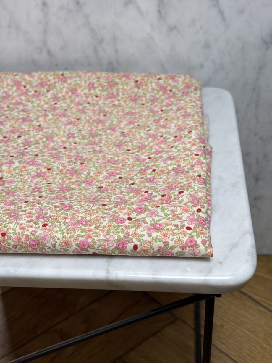 Tissu Coton Imprimé Fleuri Katie Rose Tissus Au Mètres Nuances Fabrics 3