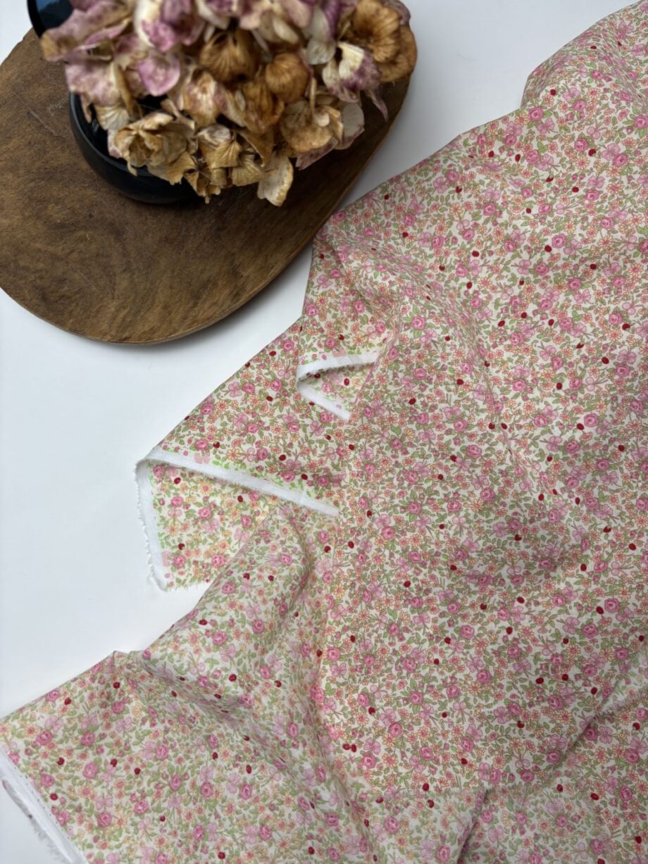 Tissu Coton Imprimé Fleuri Katie Rose Tissus Au Mètres Nuances Fabrics 4