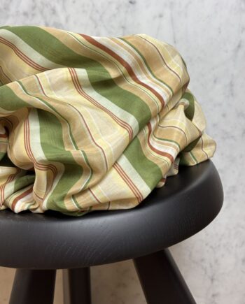 Tissu Diane Coton Soie Imprimé Motif Rayures Bayadères Tissus Au Mètre Nuances Fabrics 1