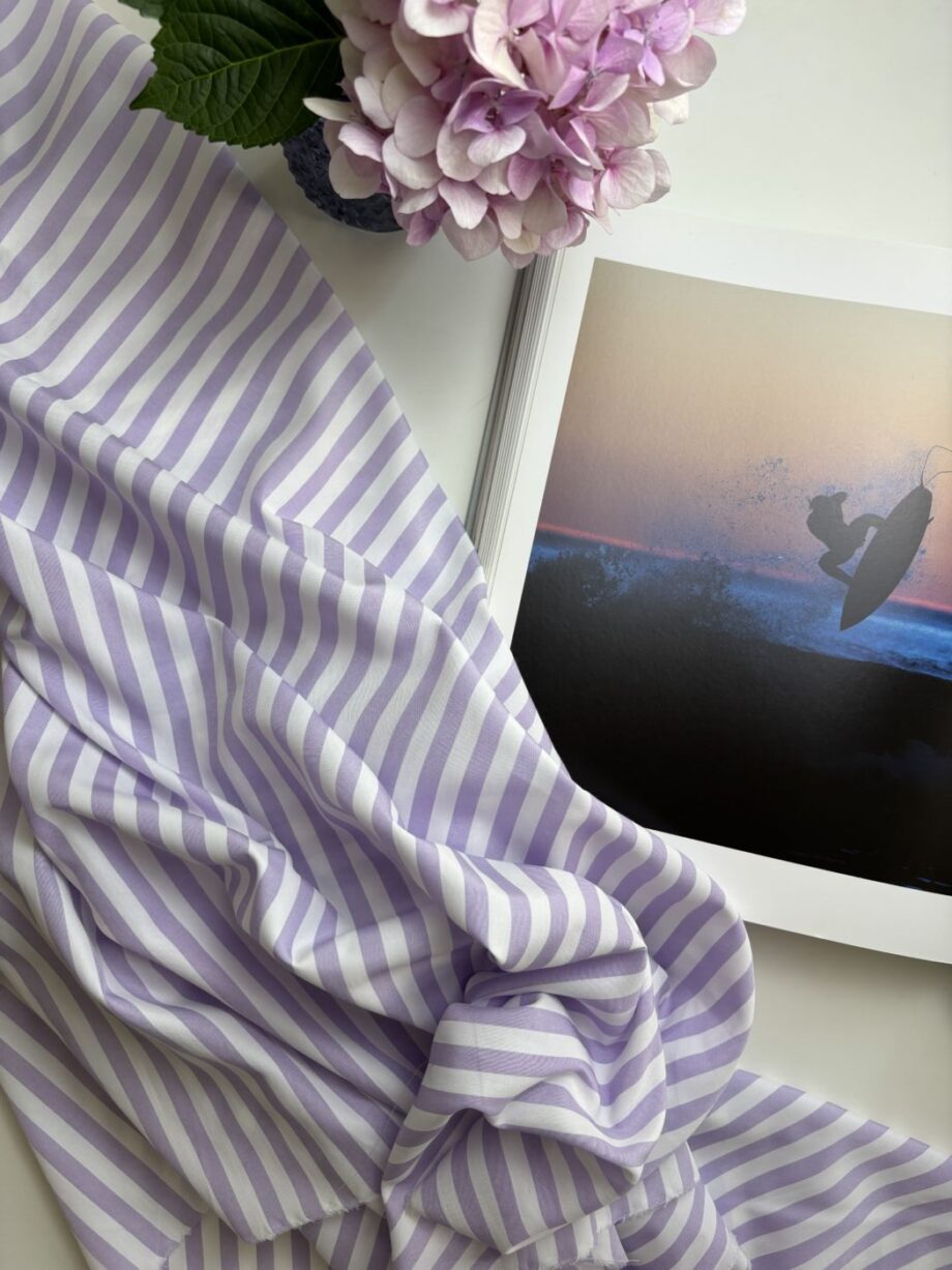 Tissu Harmony Mauve Coton Et Polyester Tissus Au Mètre Nuances Fabrics 3