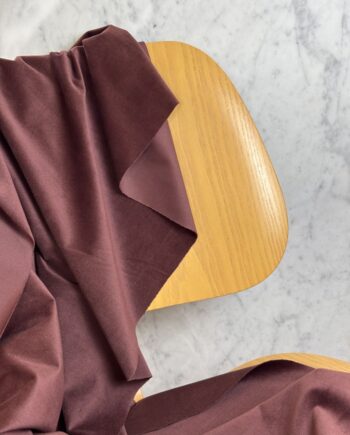 Tissu Kerry Velours Ras Uni Bordeaux Tissus Au Mètre Nuances Fabrics 1