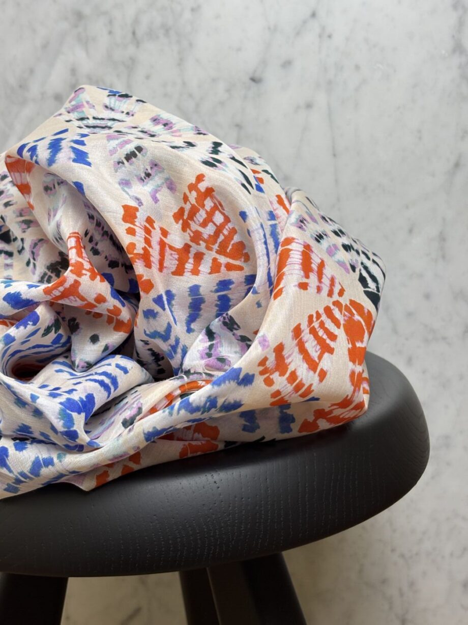 Tissu Sunny Tye And Die Imprimé Coton Soie Tissus Au Mètre Nuances Fabrics 1