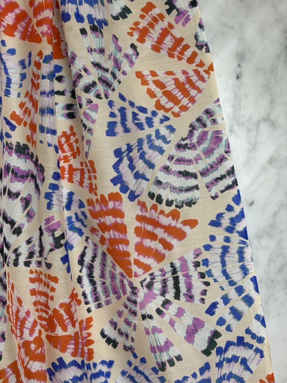 Tissu Sunny Tye And Die Imprimé Coton Soie Tissus Au Mètre Nuances Fabrics 3