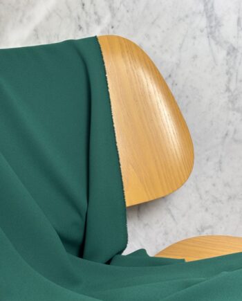 Tissu Double Crêpe Envers Satin Stretch Vert Alyce Tissus Au Mètre Nuances Fabrics 1