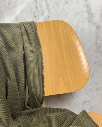 Tissu Thelma Velours Côtelé Kaki Tissus Au Mètre Nuances Fabrics 1