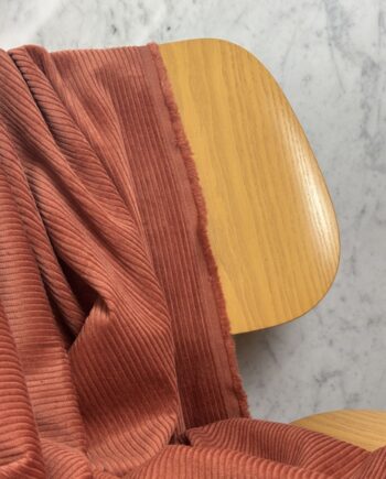 Tissu Thelma Velours Côtelé Terracota Tissus Au Mètre Nuances Fabrics 1