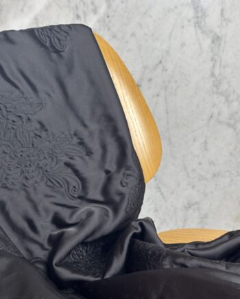 Tissu Broderie Sur Matelassé Noir Bonnie Tissus Au Mètre Naunaces Fabrics 1