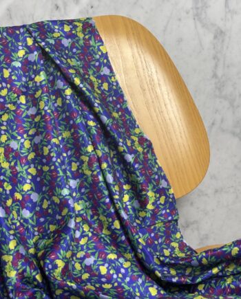 Tissu Coton Soie À Motifs Fleuris Coline Tissus Au Mètre Nuances Fabrics 1