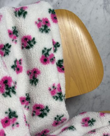 Tissu Sherpa Rosaline Fuchsia Sherpa Effet Mouton Tissus Au Mètre Nuances Fabrics 1