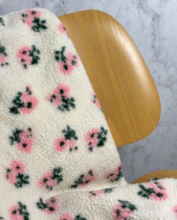 Tissu Sherpa Rosaline Pink Sherpa Effet Mouton Tissus Au Mètre Nuances Fabrics 1