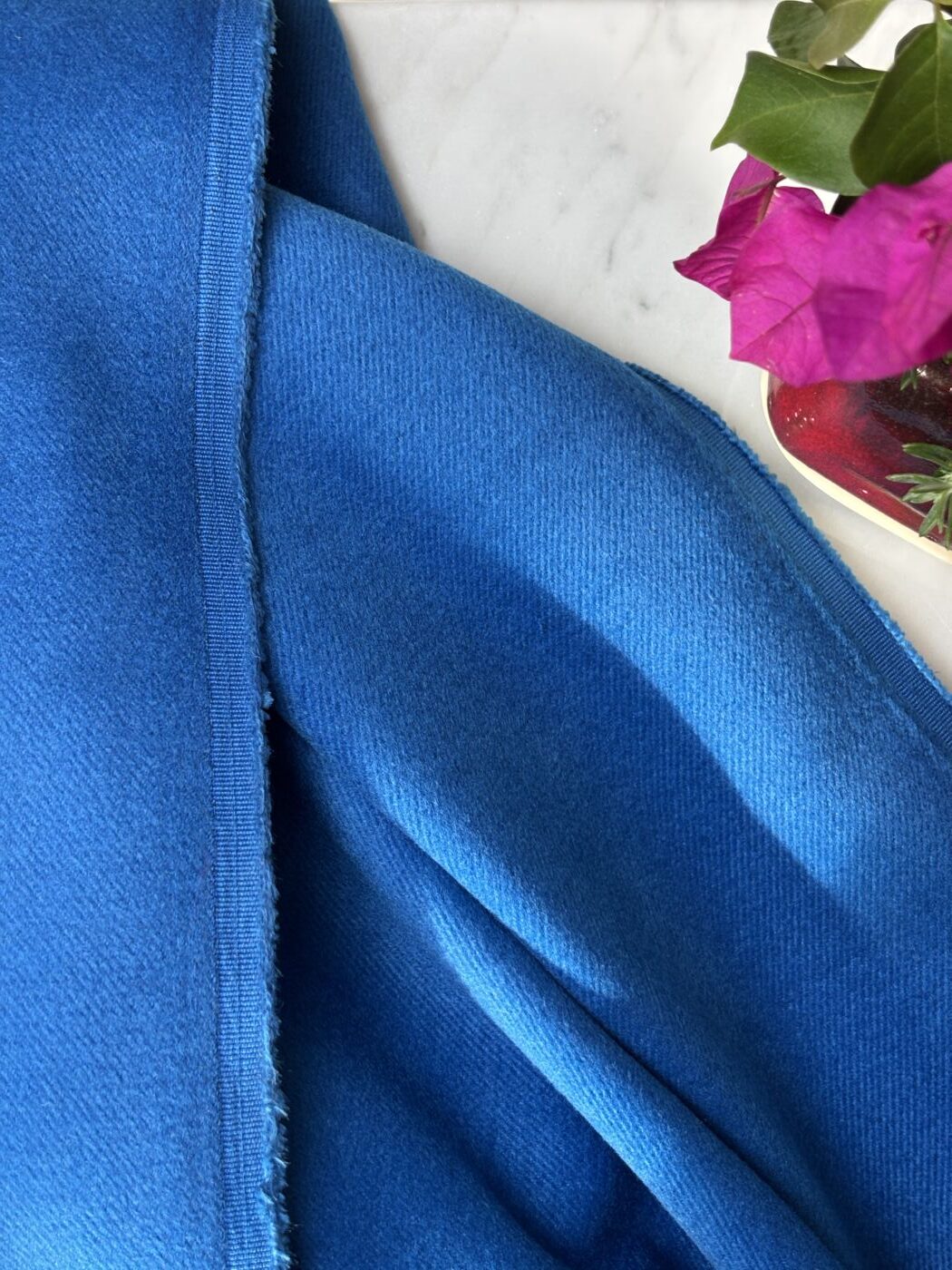 Coupon Caban Blue 20 Tissus Au Mètre Nuances Fabrics 2