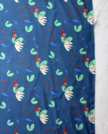 Coupon Soie Blue 13 Tissus Au Mètre Nuances Fabrics 1