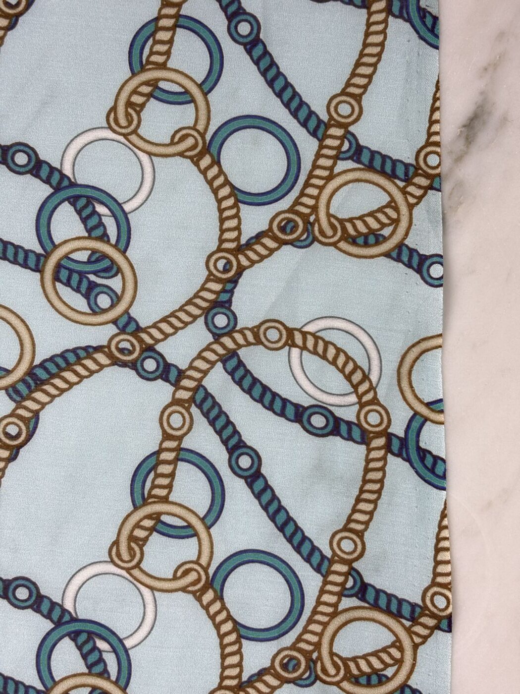 Coupon Soie Blue 8 Tissus Au Mètre Nuances Fabrics 1