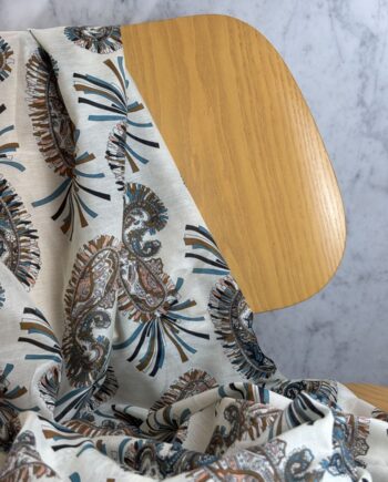 Tissu Aurora Coton Soir Motif Cachemire Tissus Au Mètre Nuances Fabrics 1