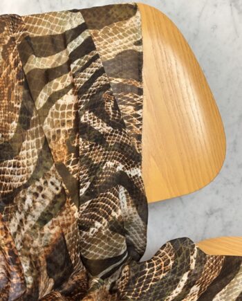 Tissu Cora Mousseline Soir Imprimé Peau De Serpent Tissus Au Mètres Nuances Fabrics 1