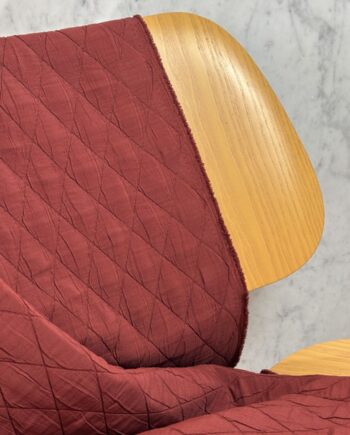 Tissu Oxford Jacquard Matelassé Grenat Tissus Au Mètre Nuances Fabrics 1
