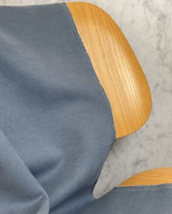 Tissu Caban Effet Laine Brossé Bleu Tissus Au Mètre Nuances Fabrics 1