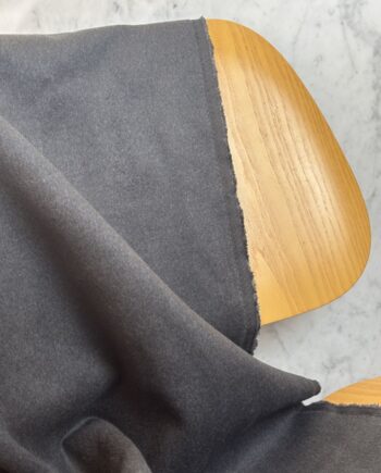 Tissu Caban Effet Laine Brossé Noir Tissus Au Mètre Nuances Fabrics 1