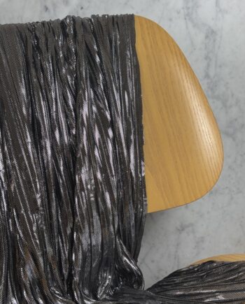 Tissu Darlene Plissé Noir Et Ragent Tissus Au Mètre Nuances Fabrics 1