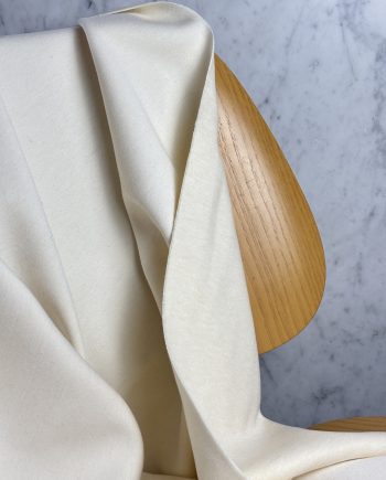 Tissu Énora Maille Jersey De Laine Écru Tissus Au Mètres Nuances Fabrics 1